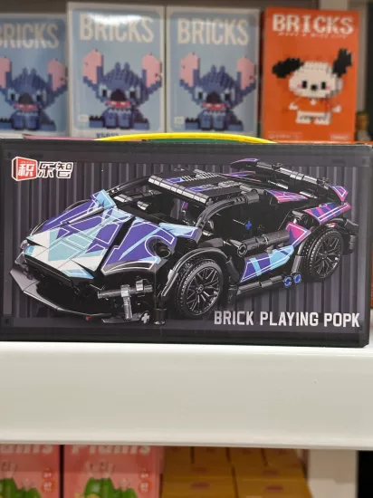 Building Block Çok Parçalı Araba Lego-Siyah