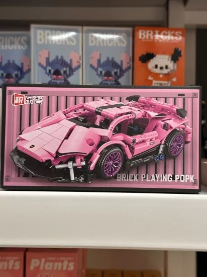 Building Block Çok Parçalı Araba Lego-Pembe