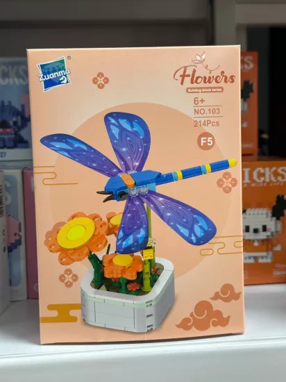 Büyük Boy Standlı Saksılı Çiçek Lego