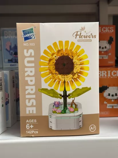 Büyük Boy Standlı Saksılı Çiçek Lego