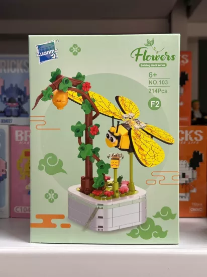 Büyük Boy Standlı Saksılı Çiçek Lego