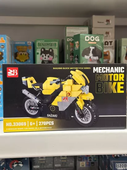 Büyük Building Block Çok Parçalı Motosiklet Lego