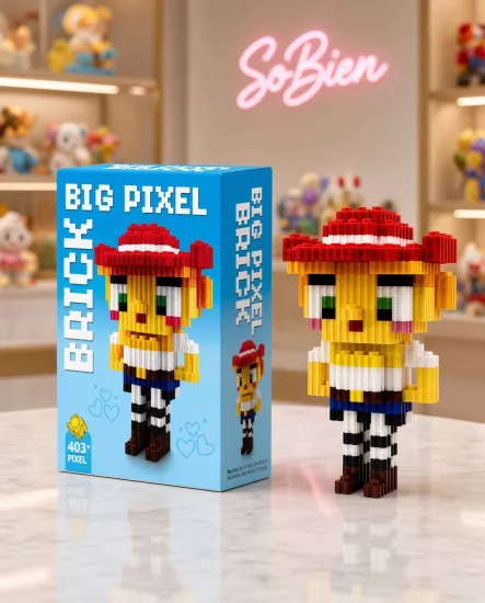 Big Pixel Bricks Karakterli