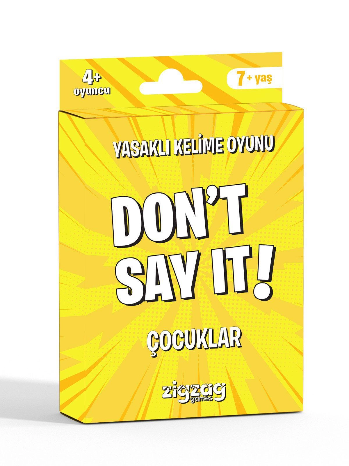 Don’t Say It Çocuklar Yasaklı Kelime Oyunu Çocuklar İçin Eğlenceli Aile ve Parti Kelime Oyunu