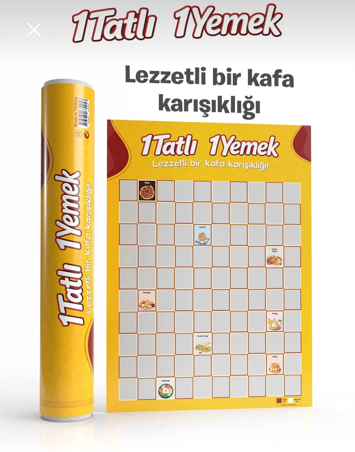 1 Tatlı 1 Yemek – Yemek Temalı Eğlenceli | Özel Kazı Kazan Poster