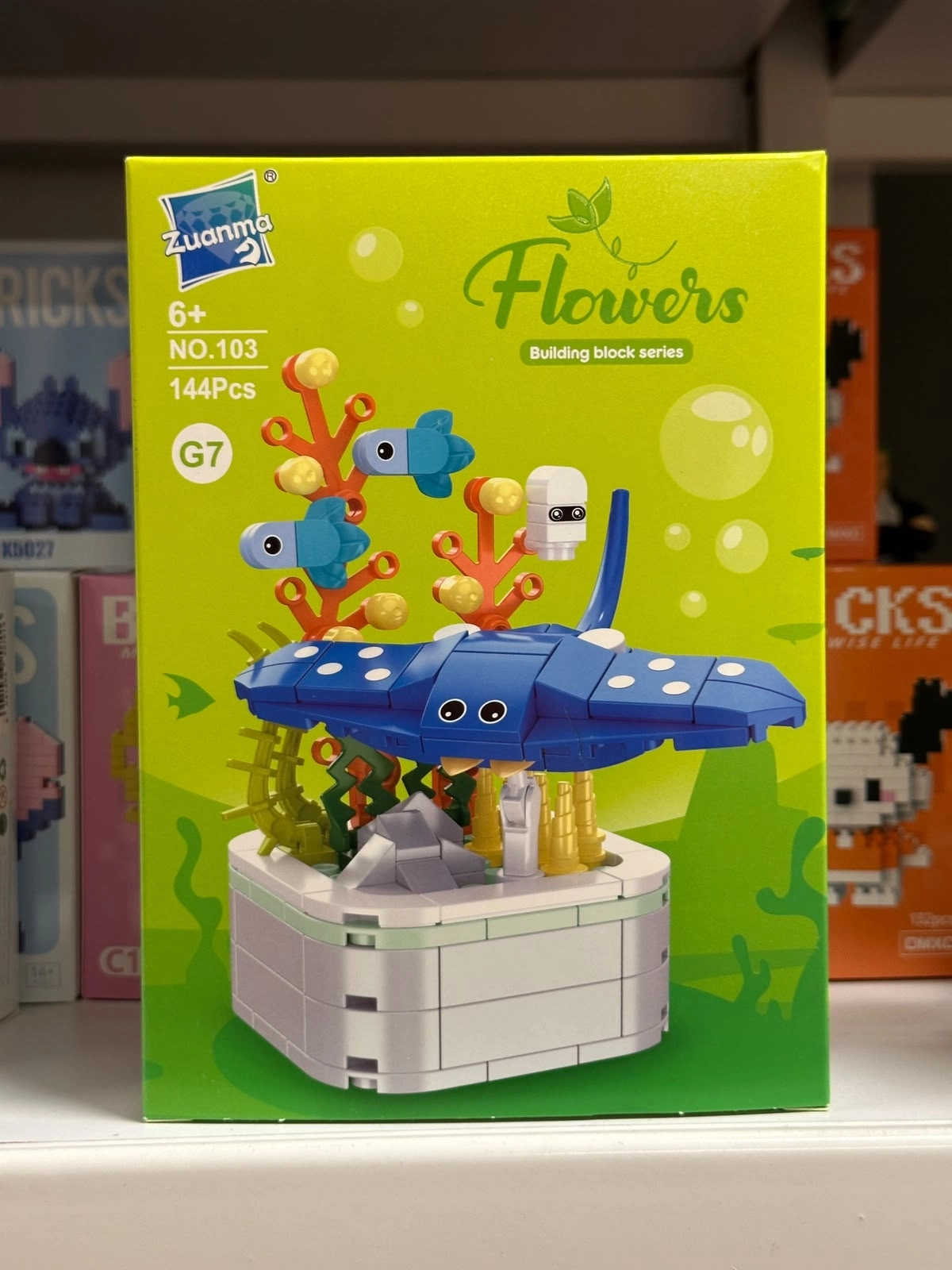 Büyük Boy Standlı Saksılı Çiçek Lego