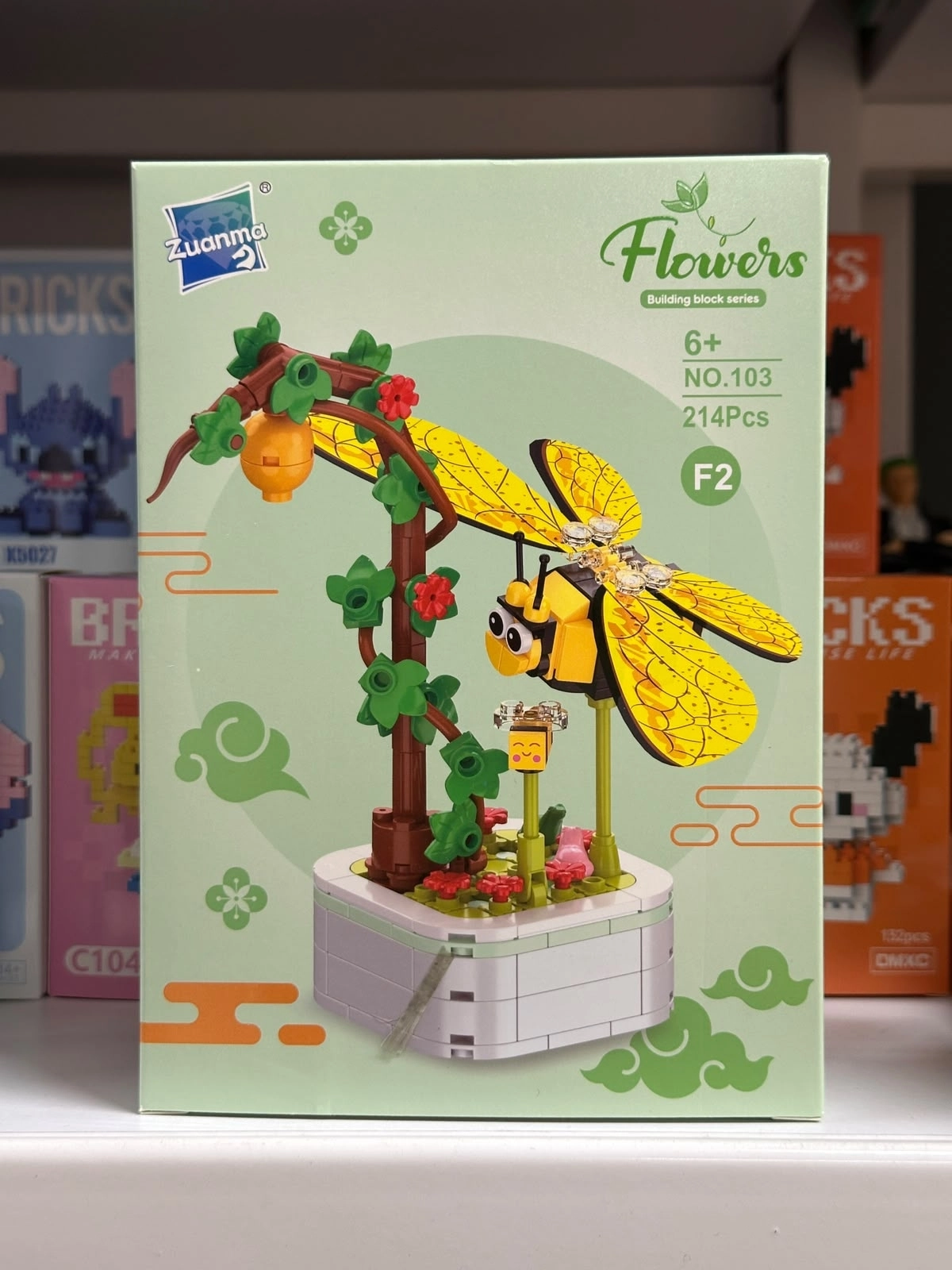 Büyük Boy Standlı Saksılı Çiçek Lego