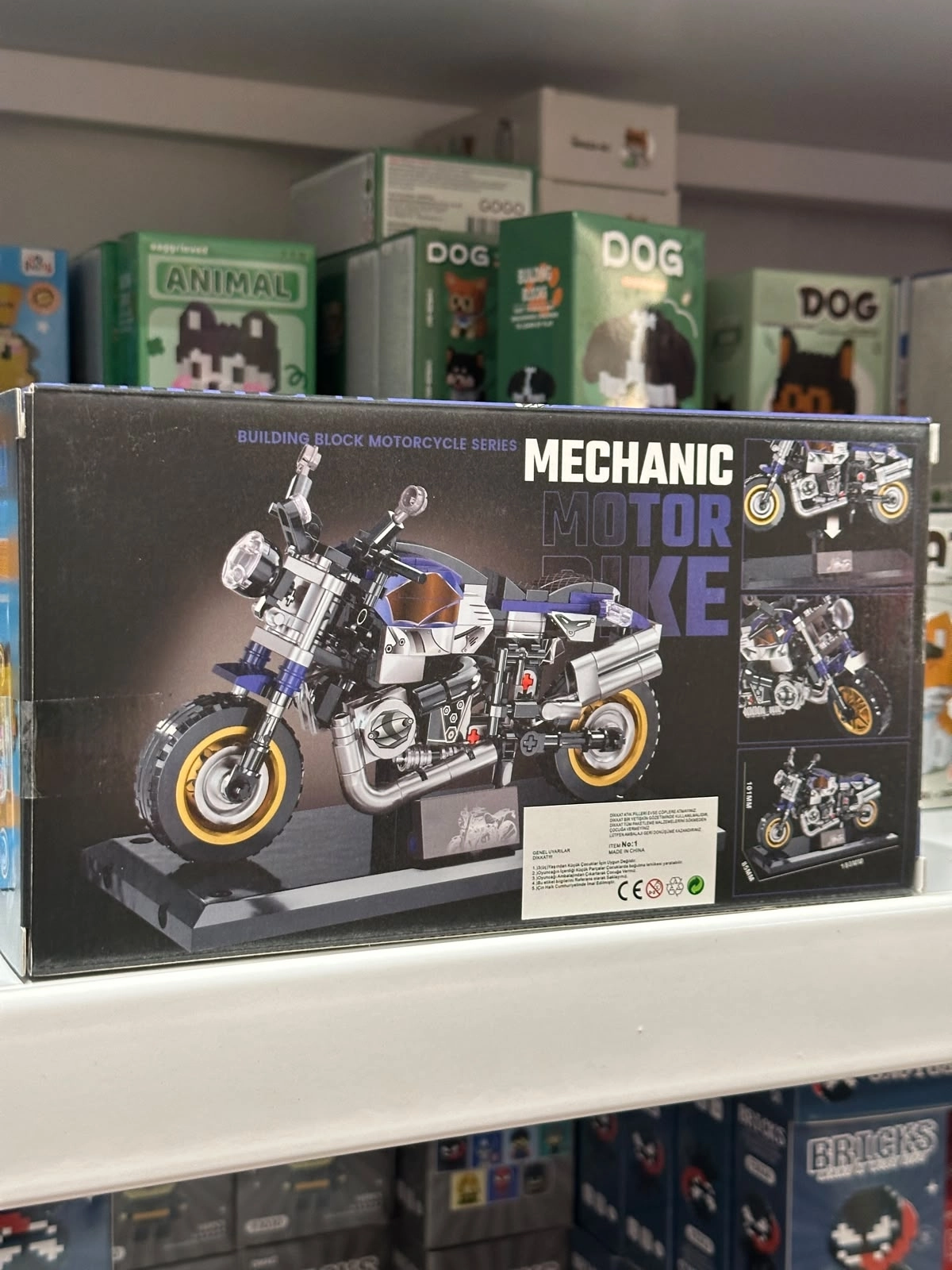 Büyük Building Block Çok Parçalı Motosiklet Lego