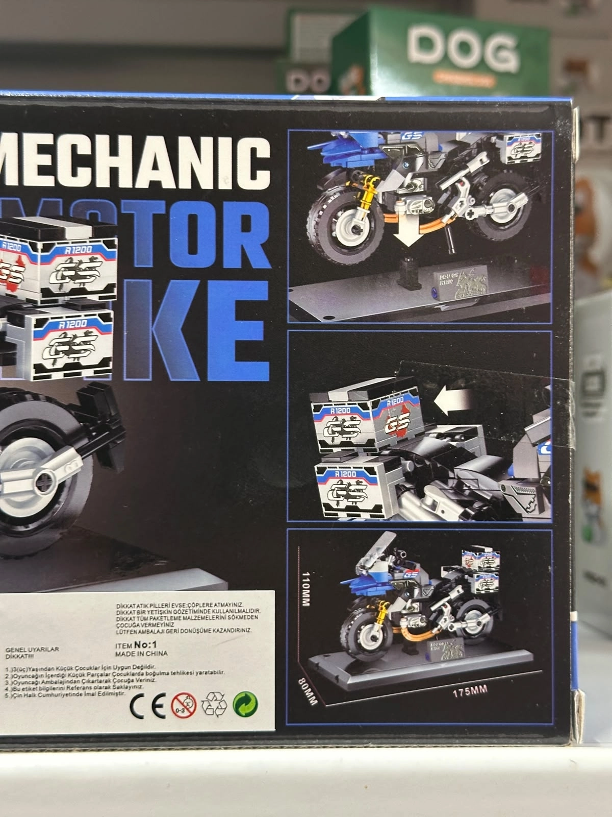 Büyük Building Block Çok Parçalı Motosiklet Lego