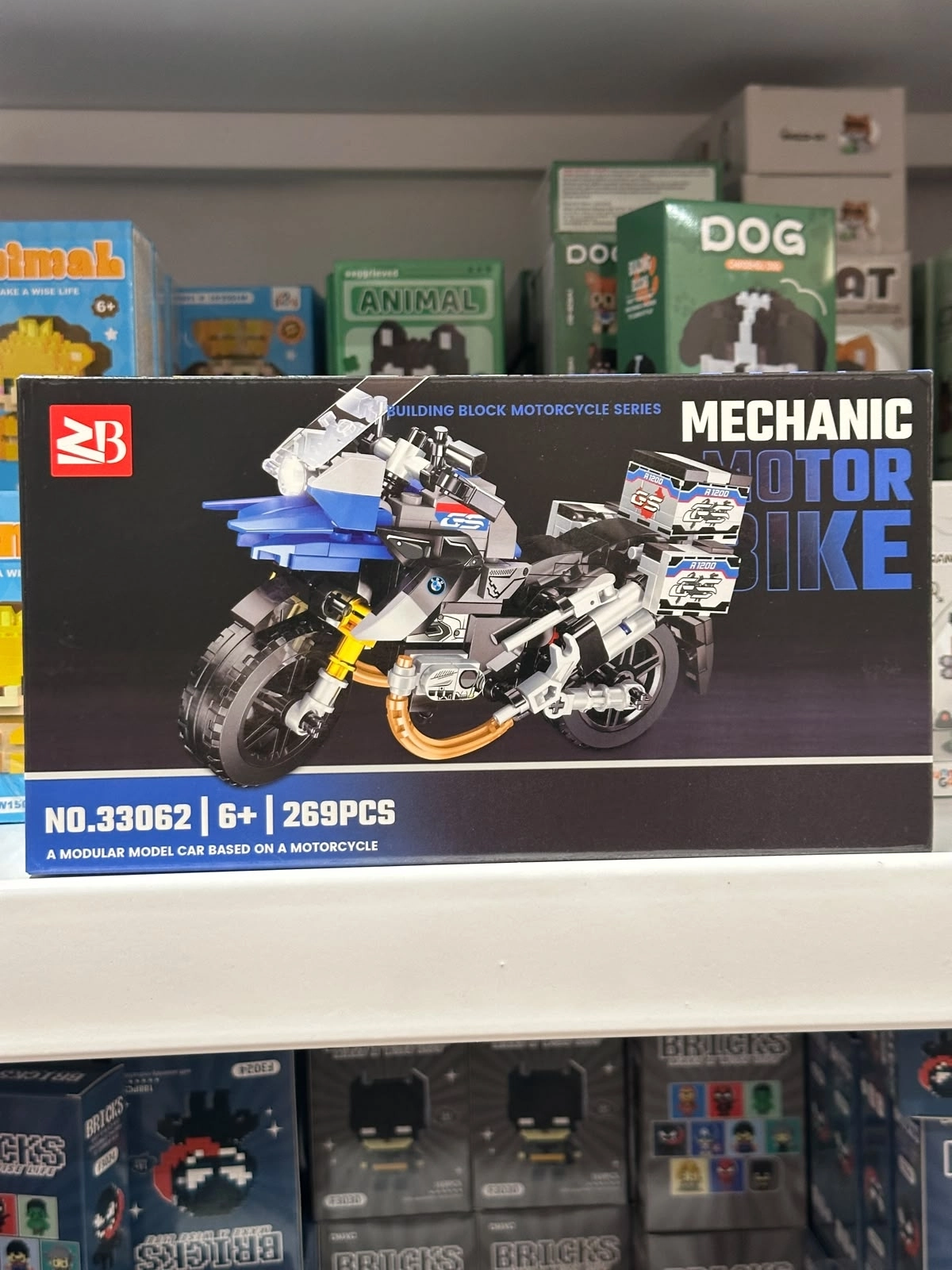Büyük Building Block Çok Parçalı Motosiklet Lego