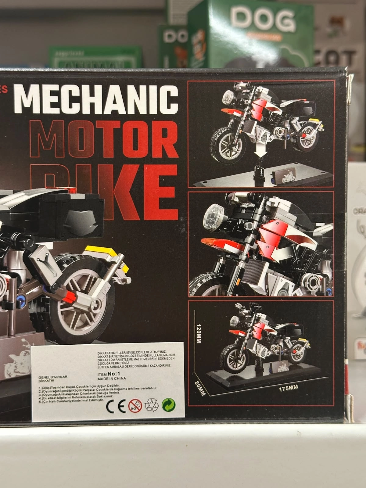 Büyük Building Block Çok Parçalı Motosiklet Lego