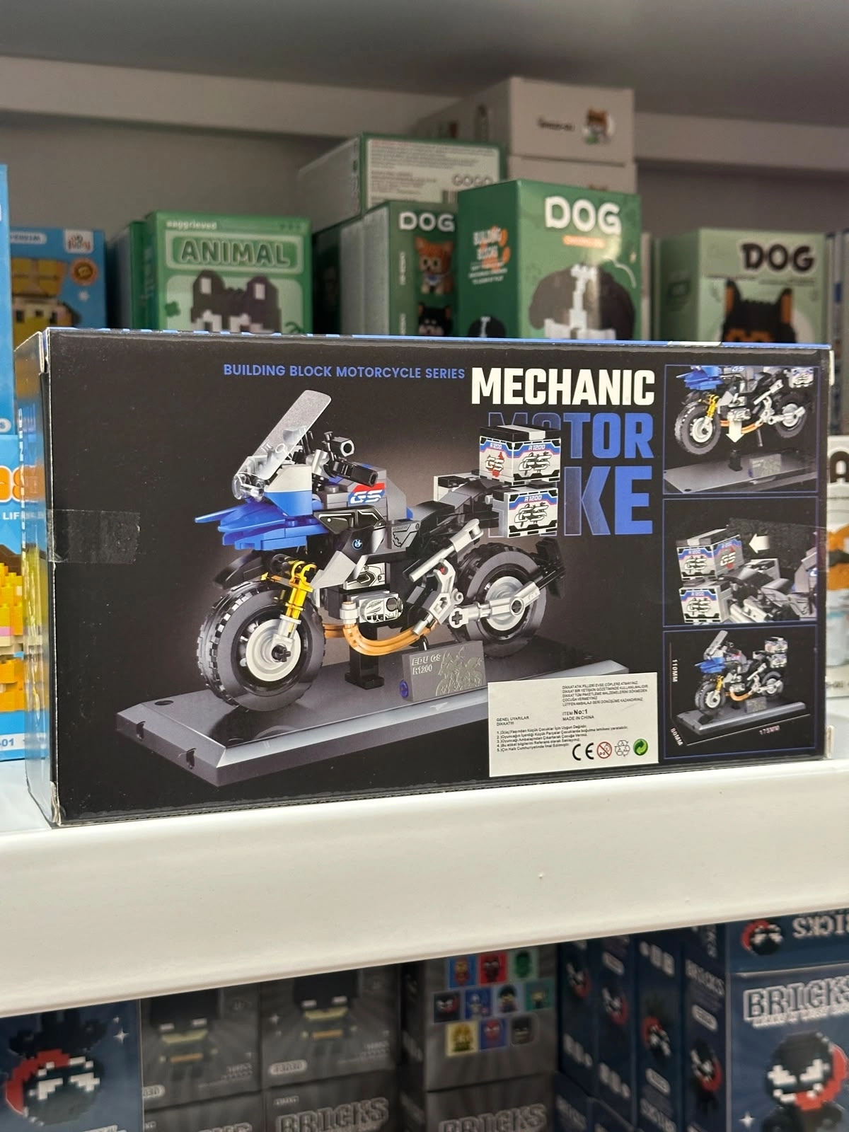 Büyük Building Block Çok Parçalı Motosiklet Lego