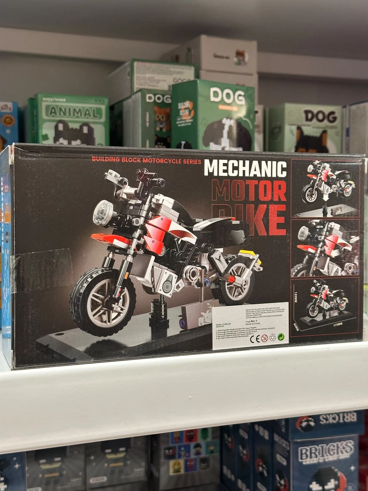 Büyük Building Block Çok Parçalı Motosiklet Lego