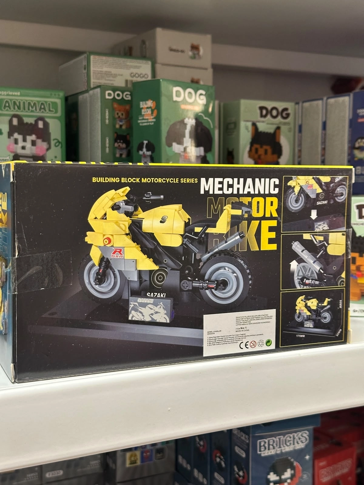 Büyük Building Block Çok Parçalı Motosiklet Lego