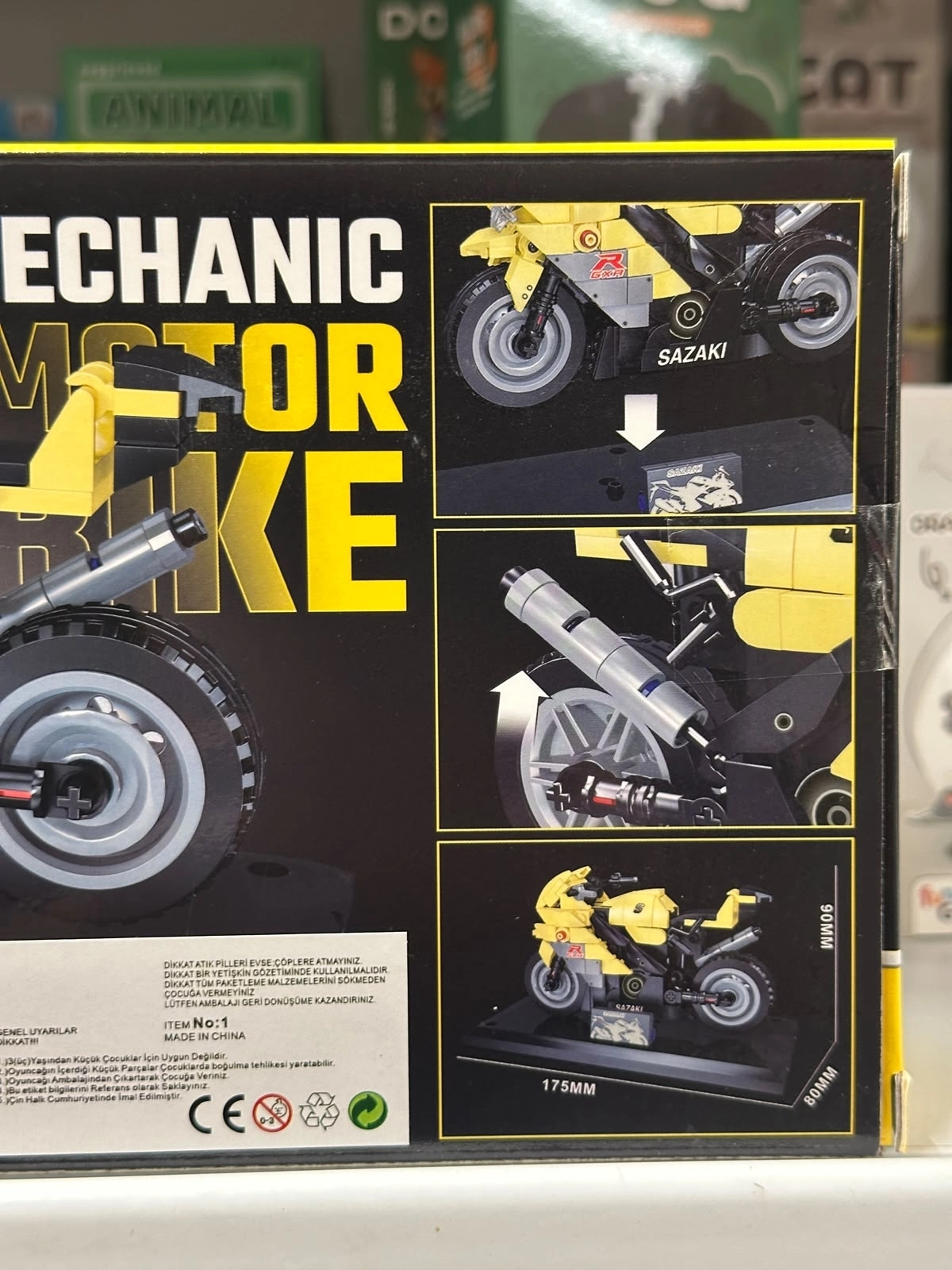 Büyük Building Block Çok Parçalı Motosiklet Lego