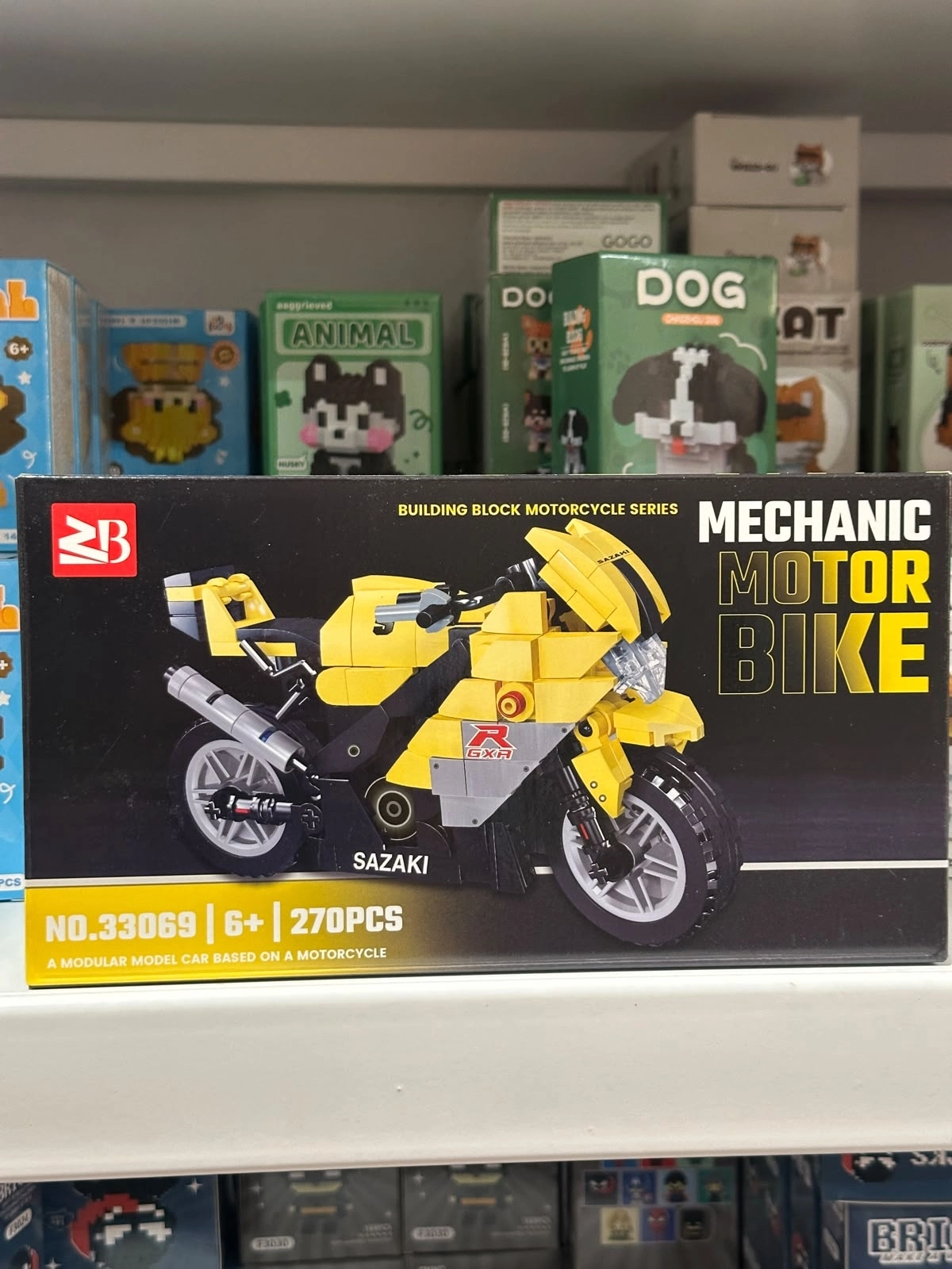 Büyük Building Block Çok Parçalı Motosiklet Lego