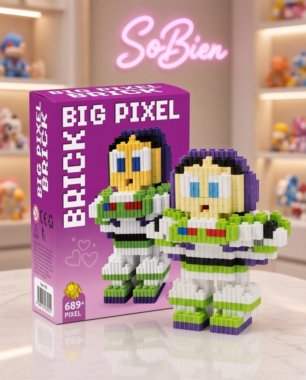 Big Pixel Bricks Karakterli