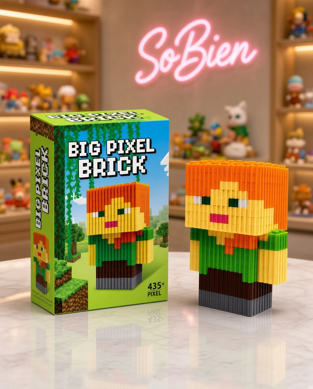  Big Pixel Bricks Karakterli